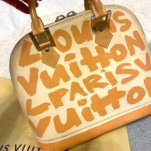 Stephen sprouse designed graffiti Louis Vuitton Alma PM 100% authentic coll…
